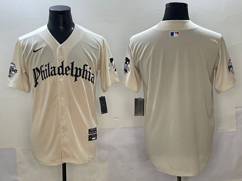 Men Philadelphia Phillies blank cream 2025 Nike MLB jersey style  6